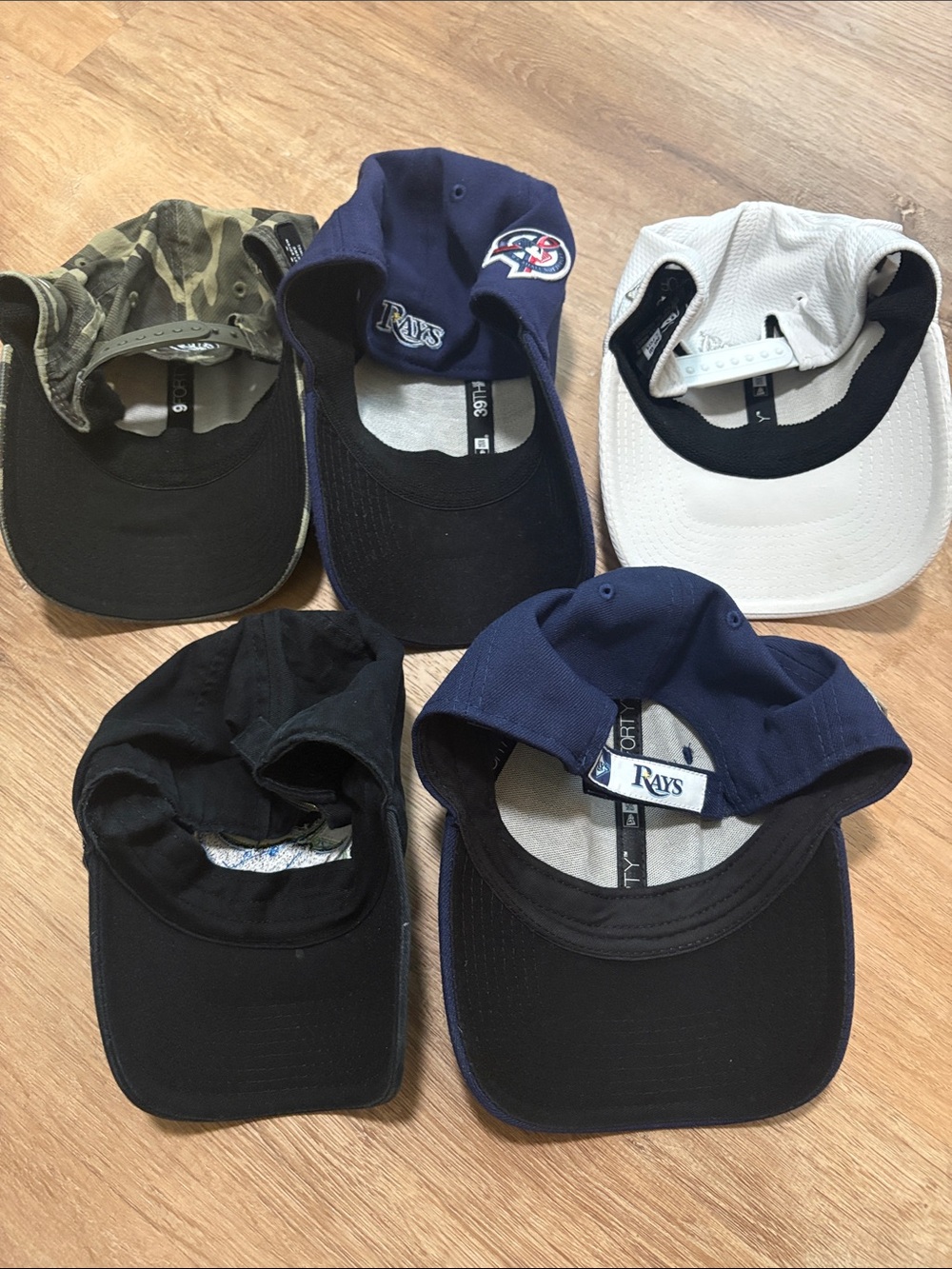 Bundle 5 Tampa Bay Rays/Devil Rays Baseball Caps Hats - Picture 2 of 3